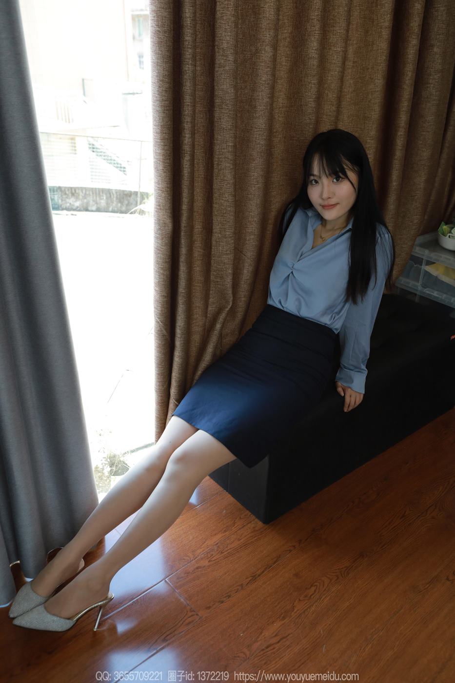 [IESS异思趣向] 2024.09.04 丝享家1837：婉萍《蓝色衬衣》[86P/81MB]插图3