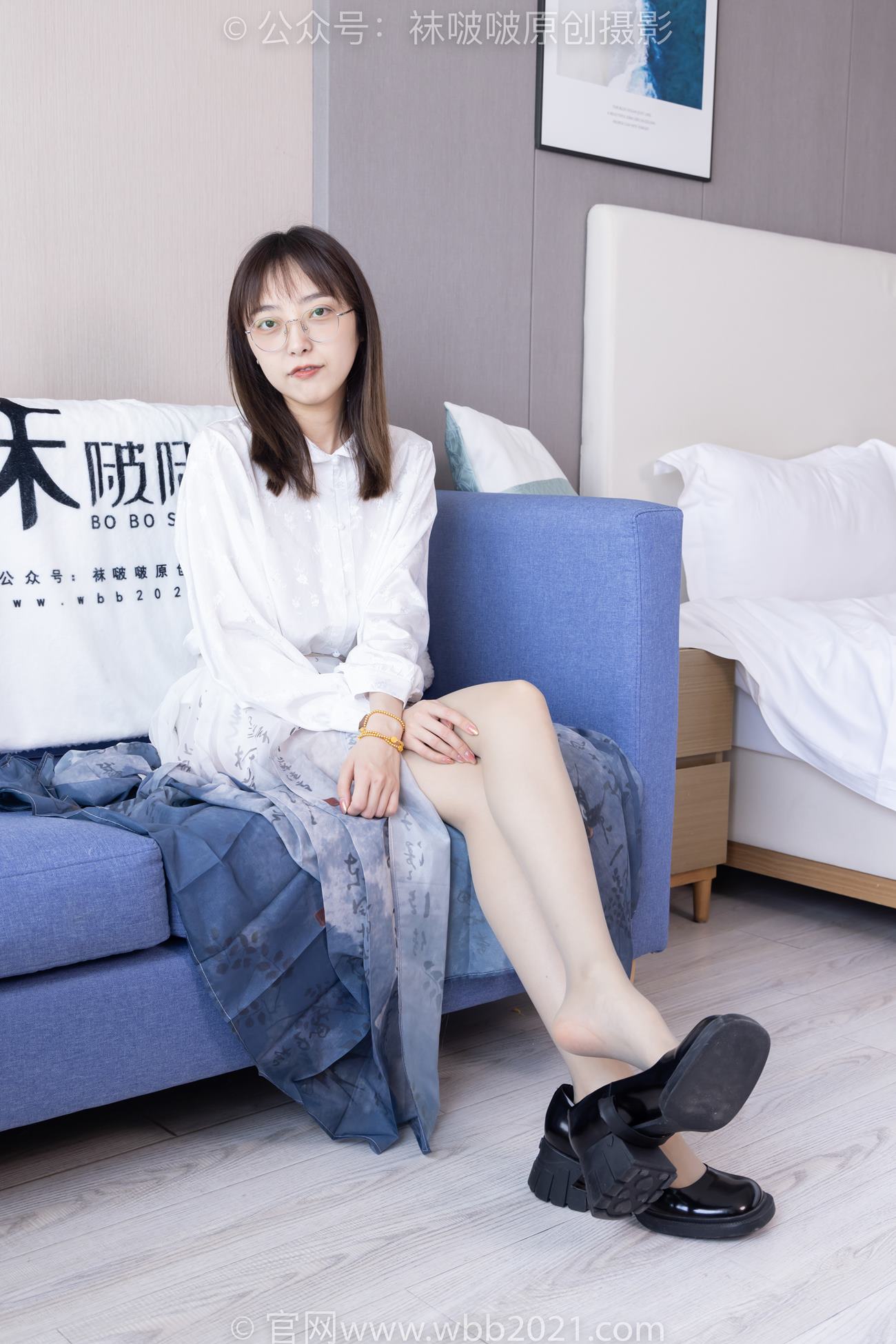 [BoBoSocks袜啵啵]NO.428 稚予-皮鞋、灰丝[150P/1V/6.05GB]插图4