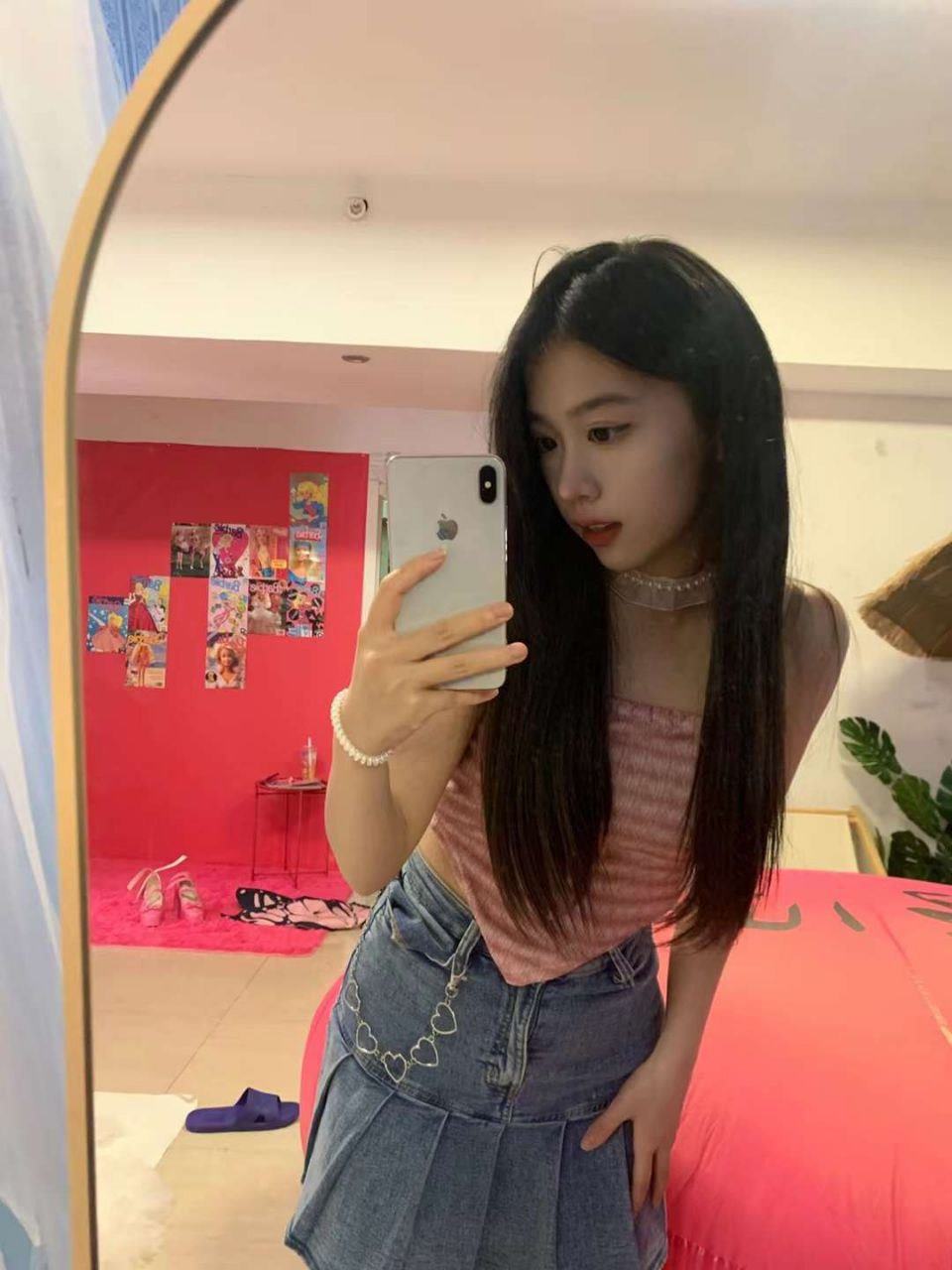 脚模面试脸足同框套路系列-045-165 94 36.5 长发学妹[17P/3V/13MB]插图2