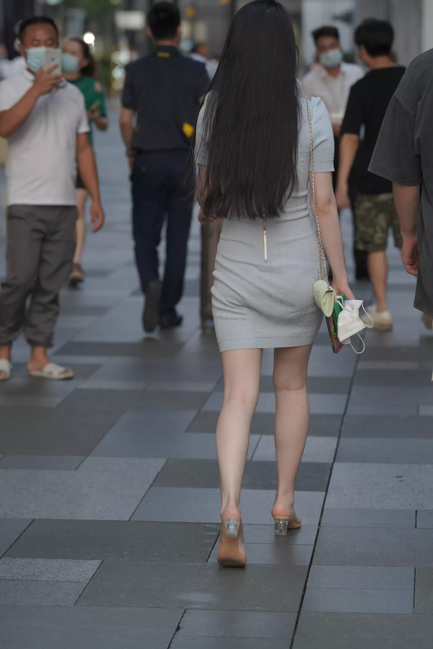 精选街拍作品 NO.4628 甜美蓝色针织裙[151P/338MB]插图3