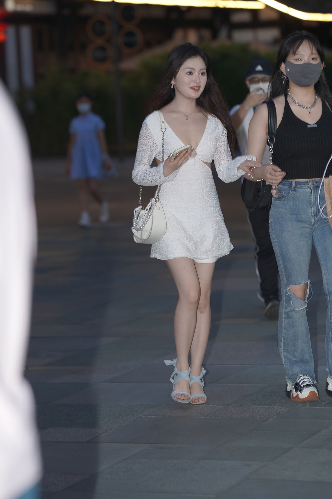 精选街拍作品 NO.4815 白色连衣裙甜美动人[146P/354MB]插图1