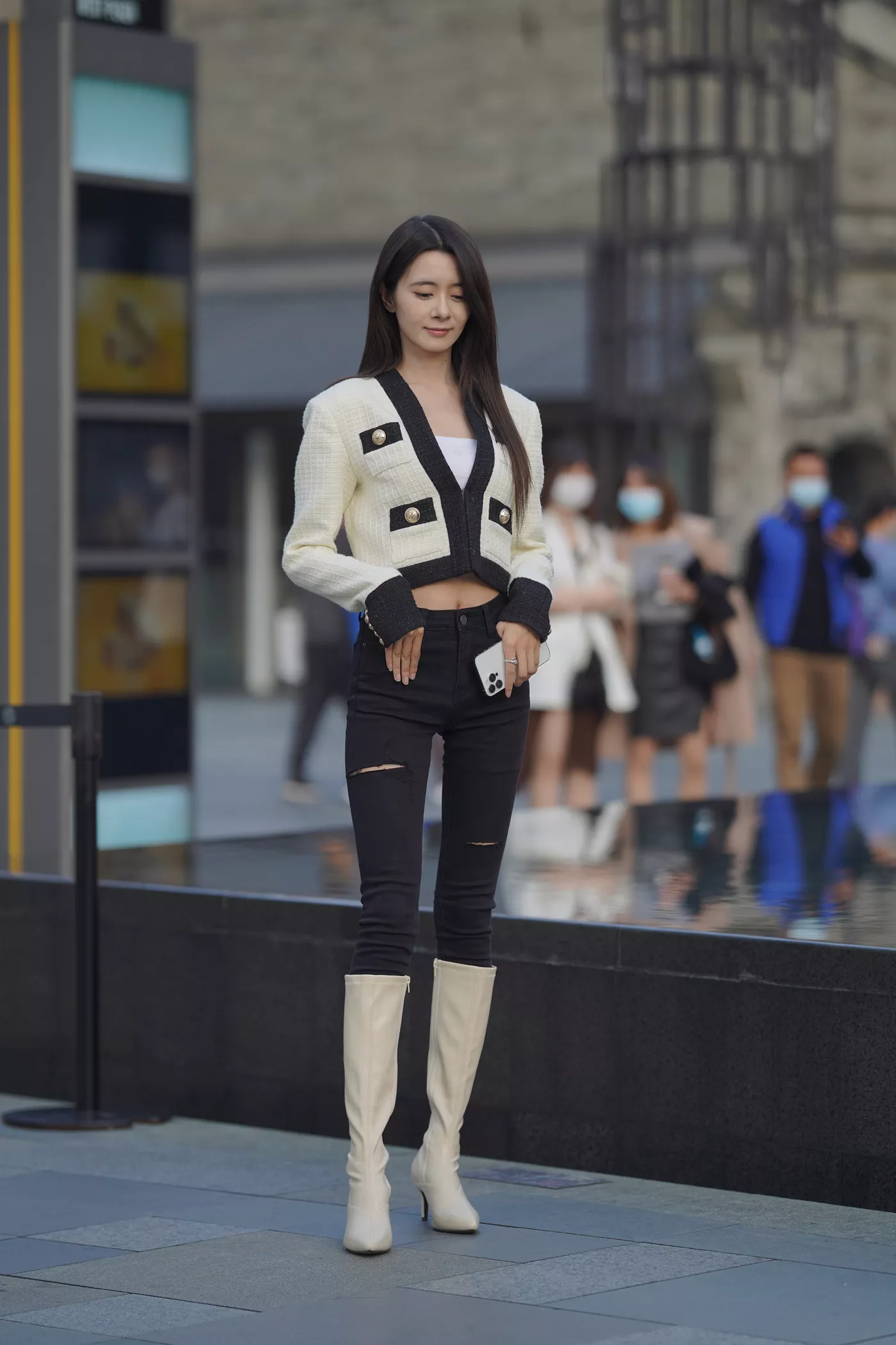 精选街拍作品 NO.4725 飒爽长靴牛仔[172P/467MB]-萌图网