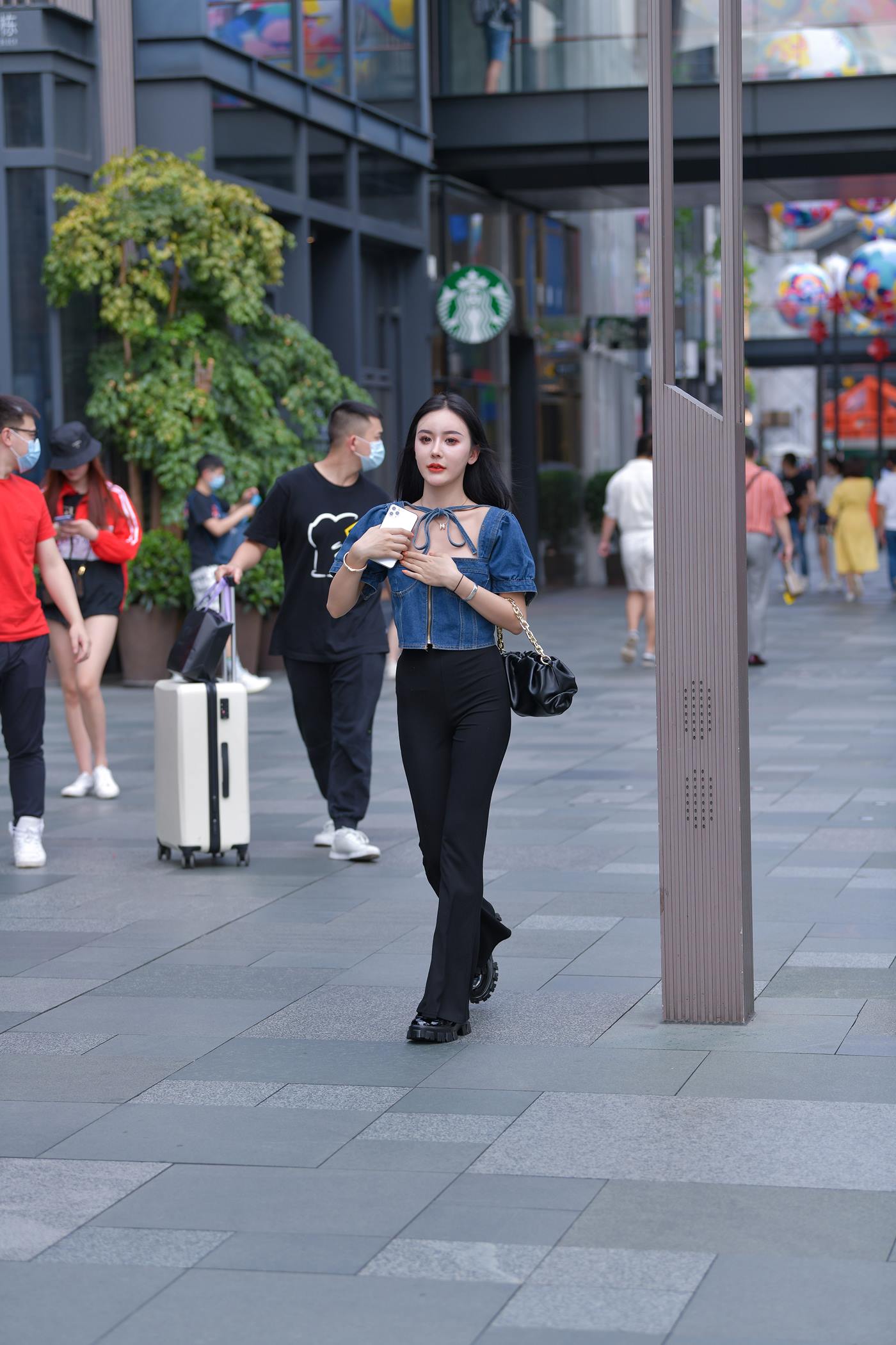 精选街拍作品 NO.5037 甜美牛仔衣[55P/113MB]插图1