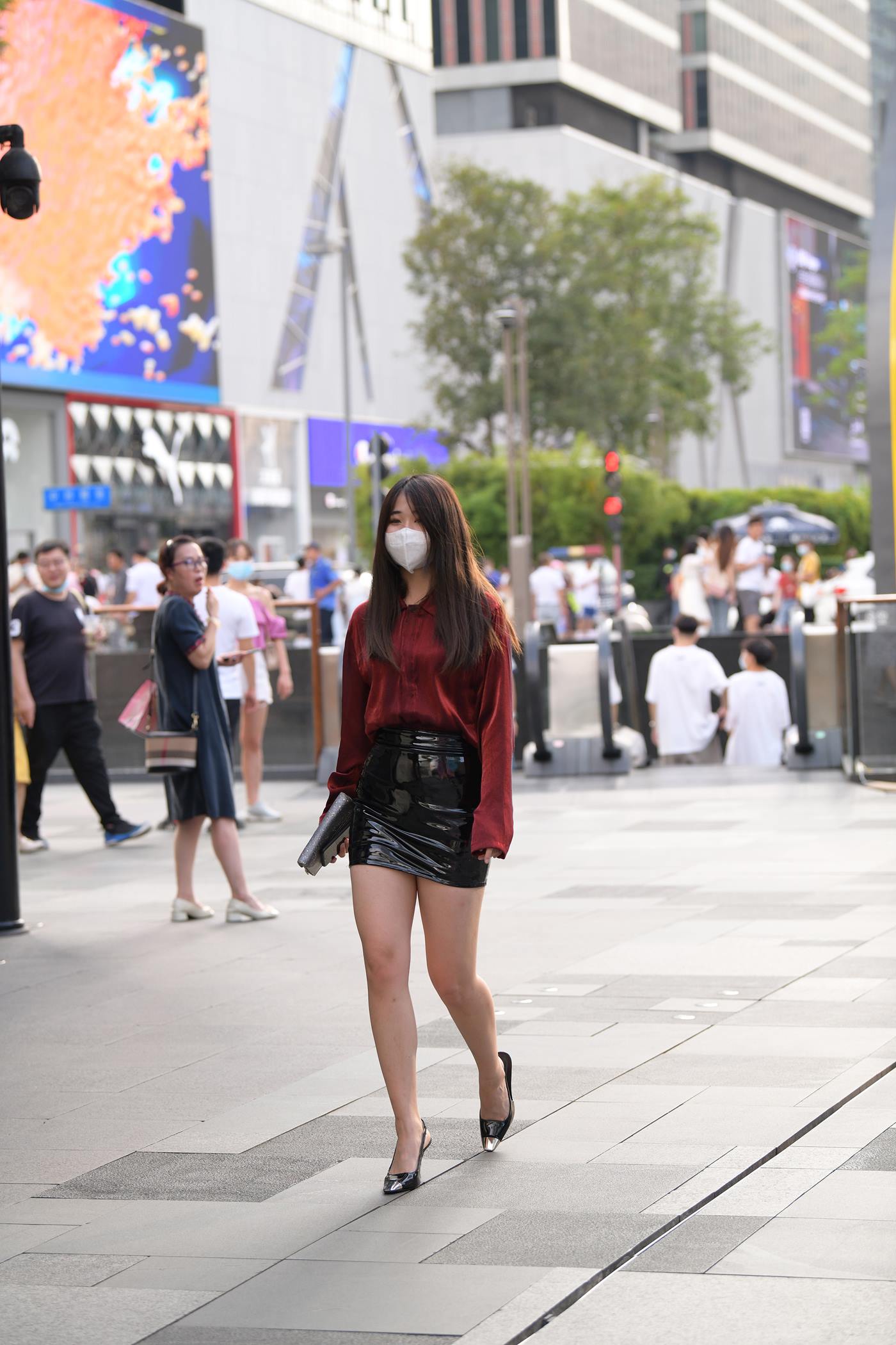 精选街拍作品 NO.5055 时尚小皮裙[287P/644MB]插图2