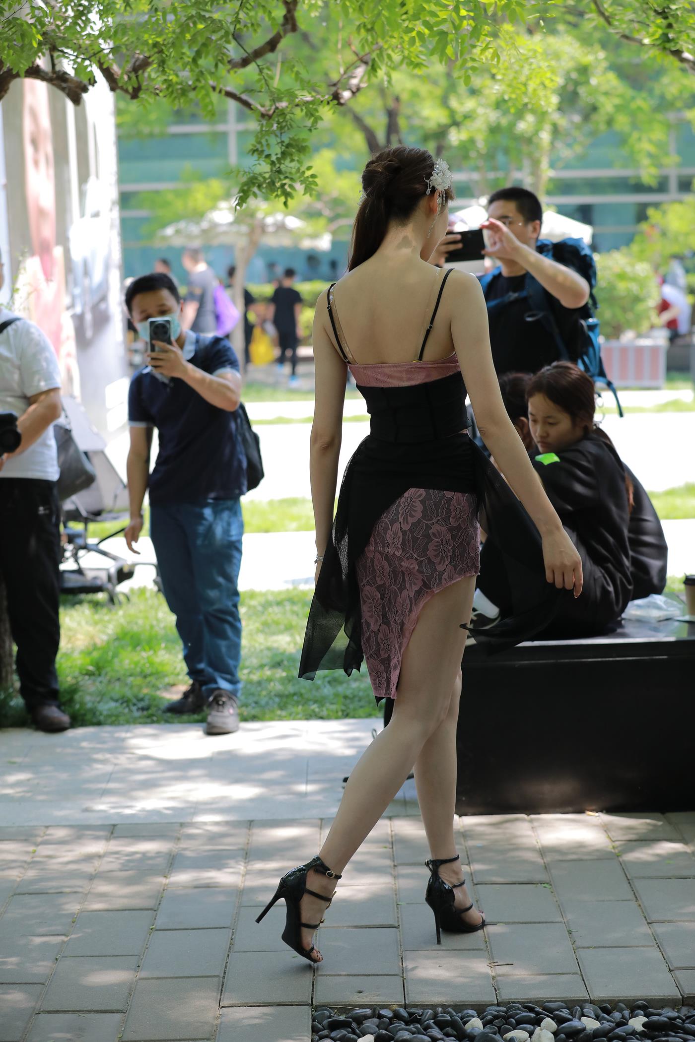 精选街拍作品 NO.4968 拼接裙时尚女神[119P/211MB]插图1