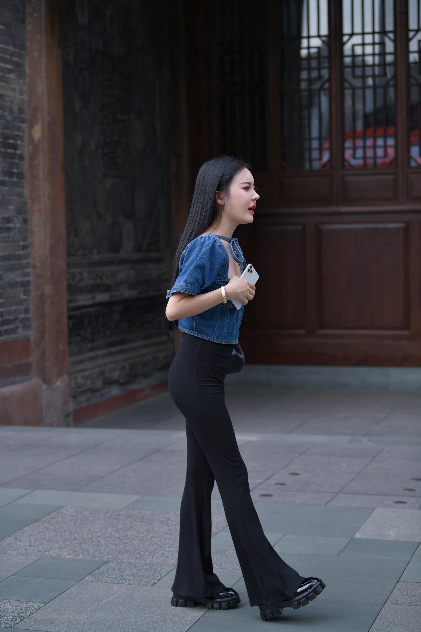 精选街拍作品 NO.5037 甜美牛仔衣[55P/113MB]插图2