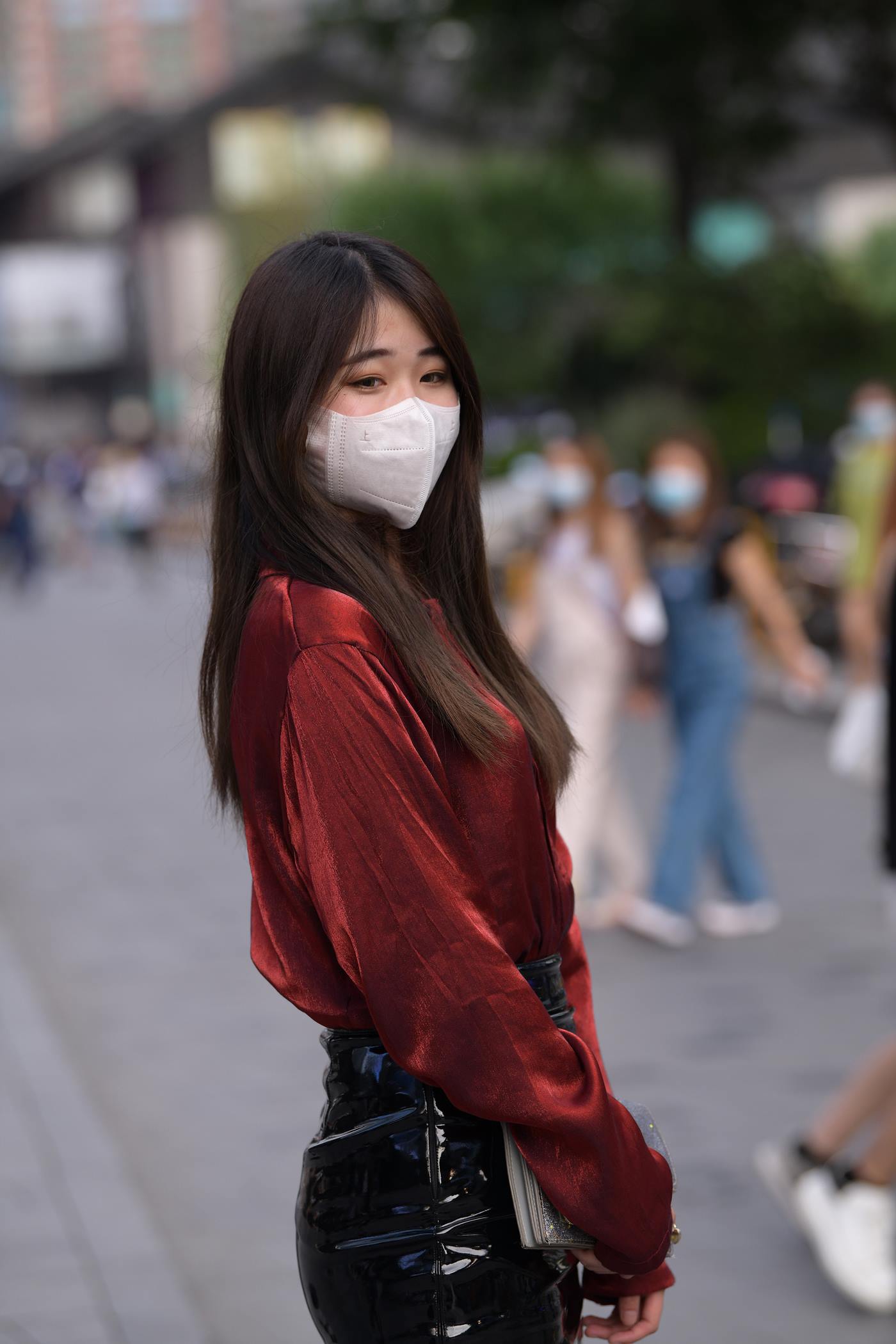 精选街拍作品 NO.5055 时尚小皮裙[287P/644MB]插图1