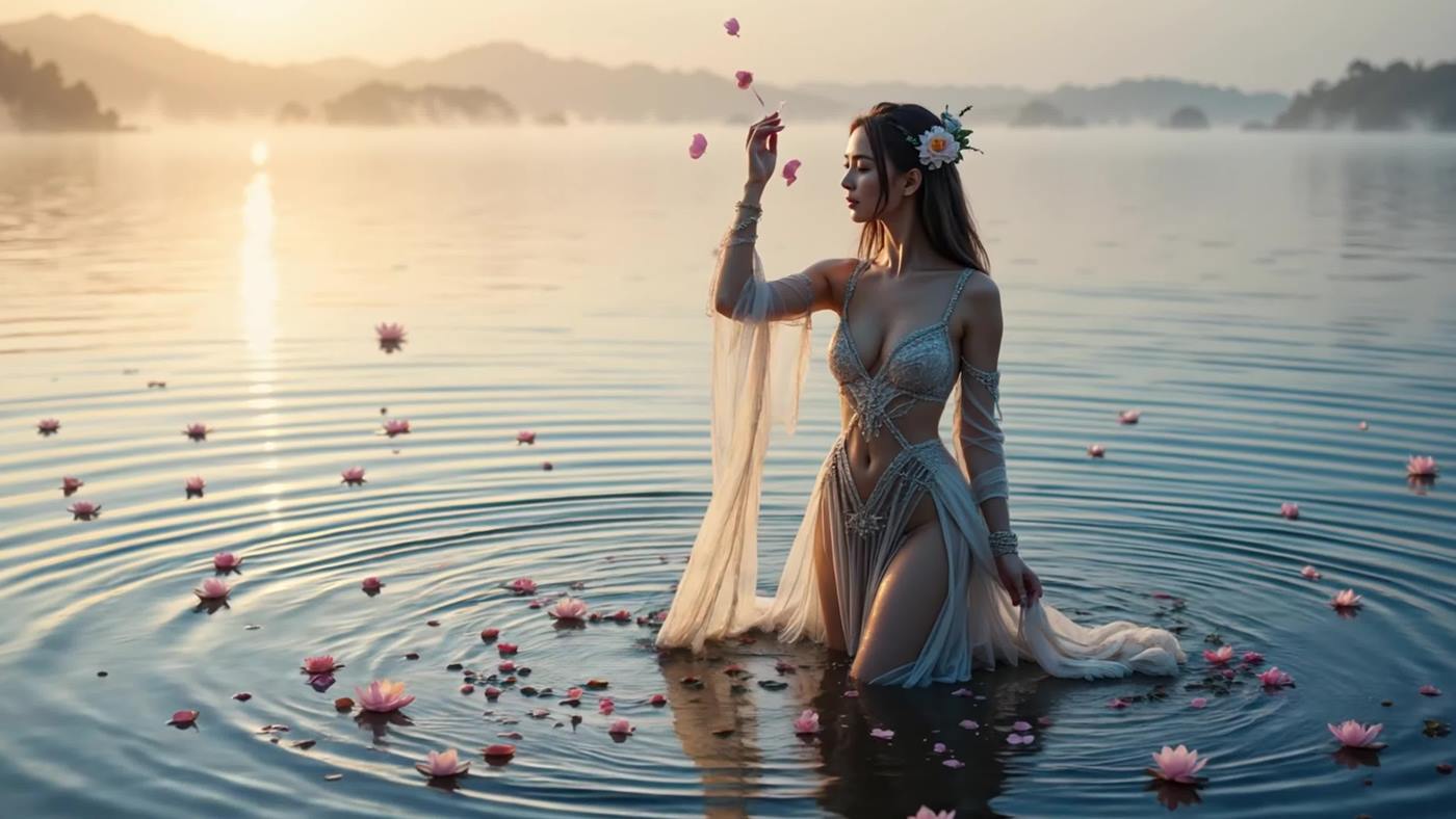 AI Video 019 Fantasy Music _ Stunning 4K Visuals_ A Mystical Journey with Goddesses for TTRPG _ Relaxation[4K/1V/182MB]插图3