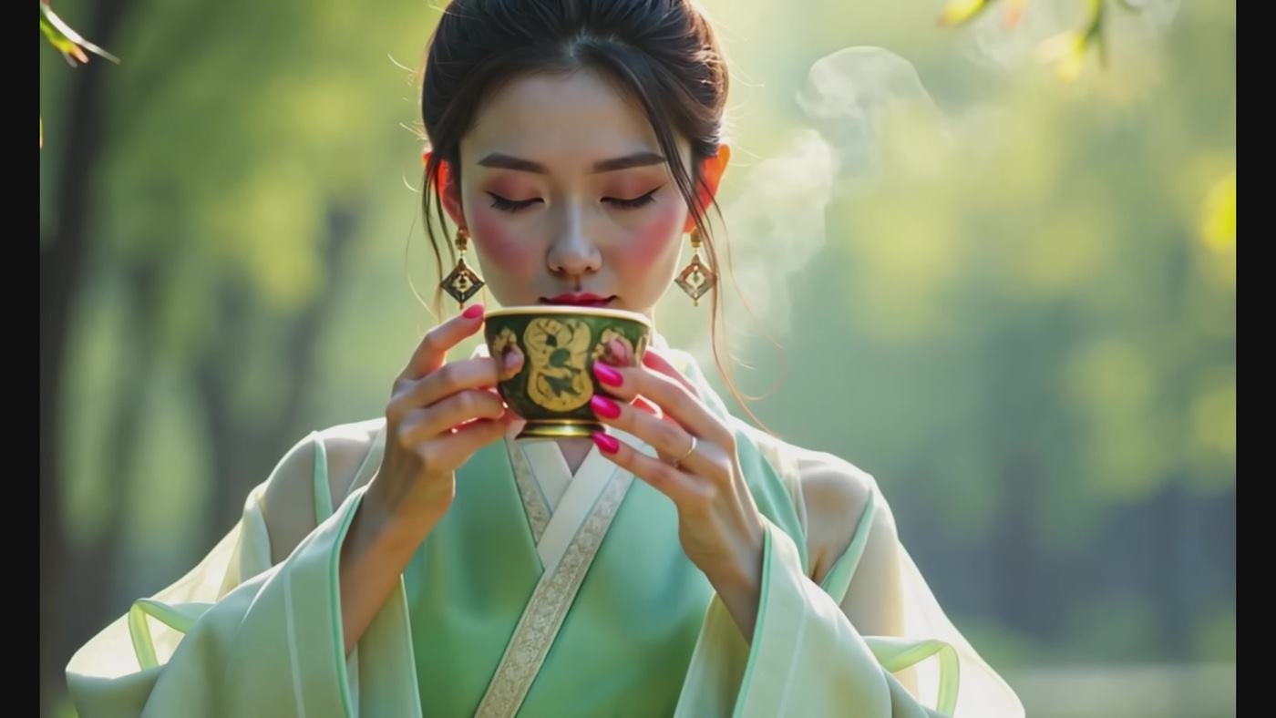 AI Video 005 Golden Petals _ Eastern Beauty (AI Creation, 4k Version, No Ads)[1V/173MB]插图6