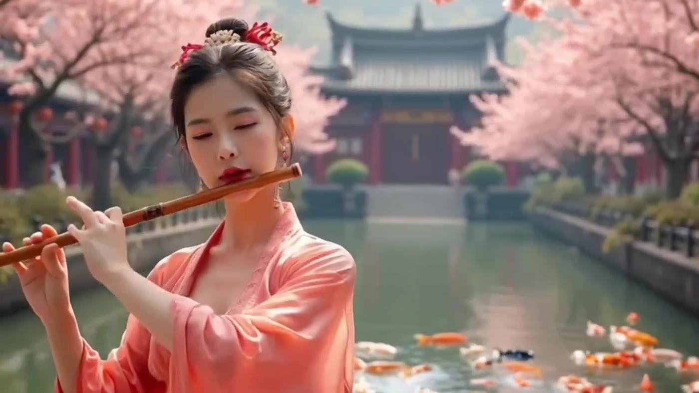 AI Video 008 Relaxing Chinese Guzheng Music – Soothing Sounds for Stress Relief _ Focus[1V/31.3MB]插图1