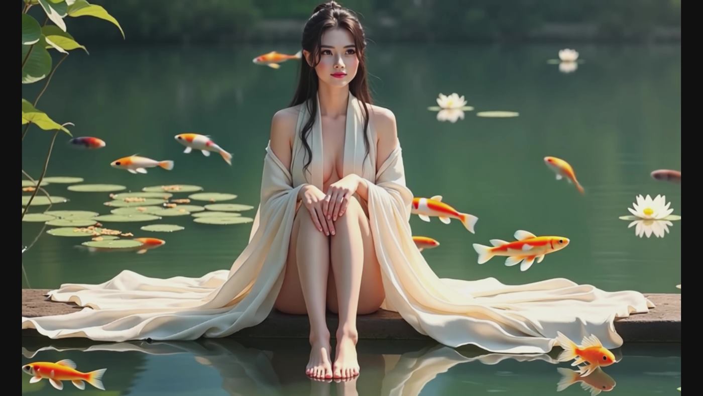 AI Video 005 Golden Petals _ Eastern Beauty (AI Creation, 4k Version, No Ads)[1V/173MB]插图4