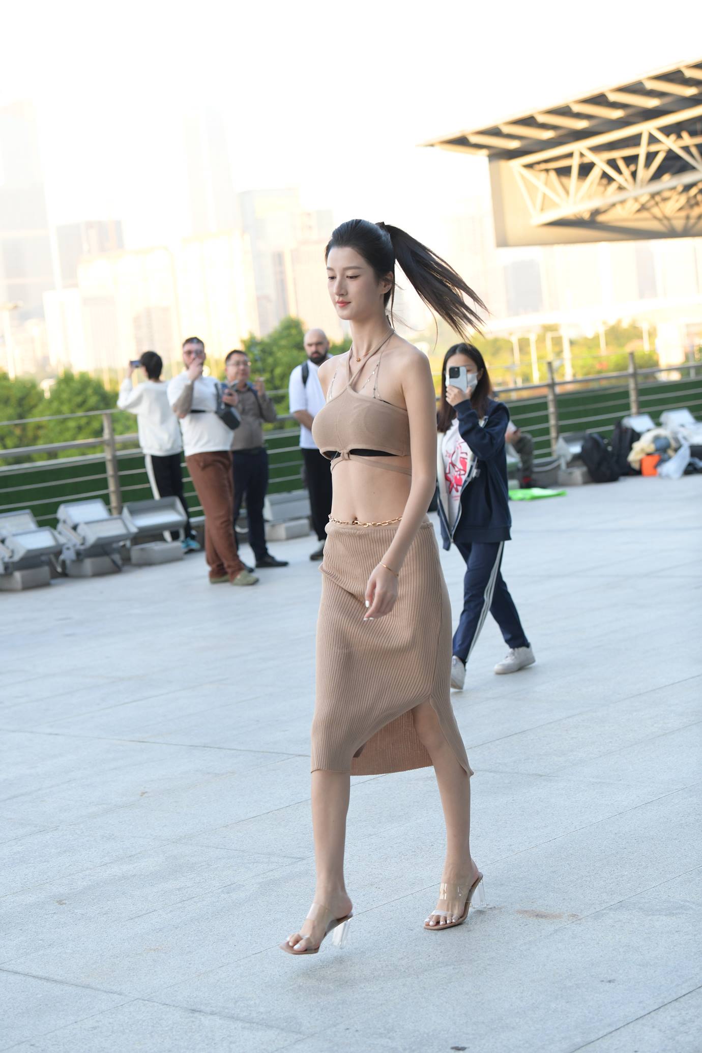 精选街拍作品 NO.5276 针织套装裙[60P/131MB]