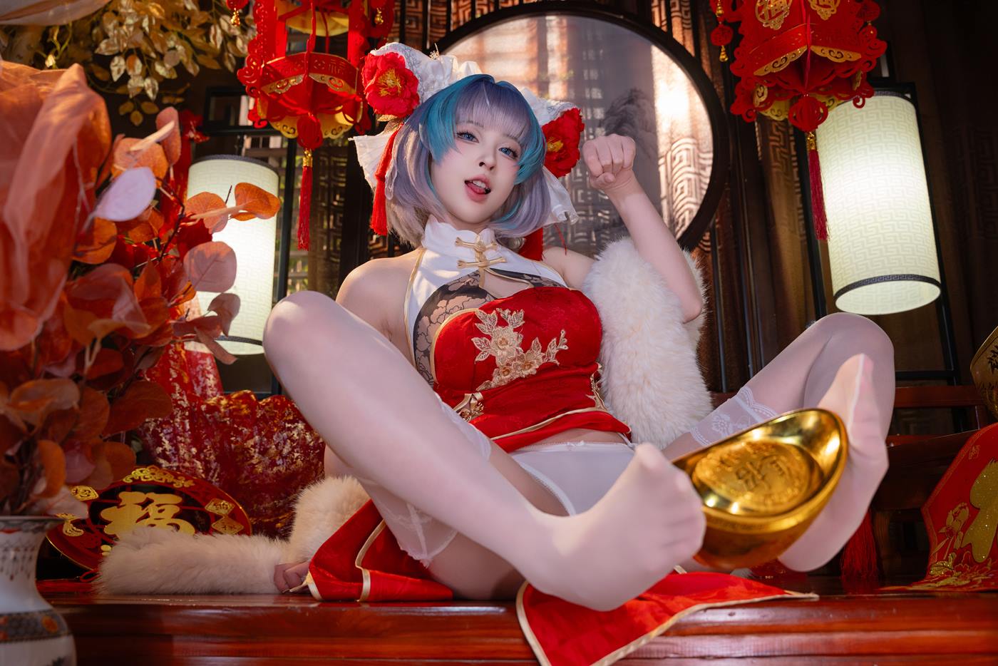 清水由乃 – 柴郡新春旗袍[71P/1V/2.41GB]插图4