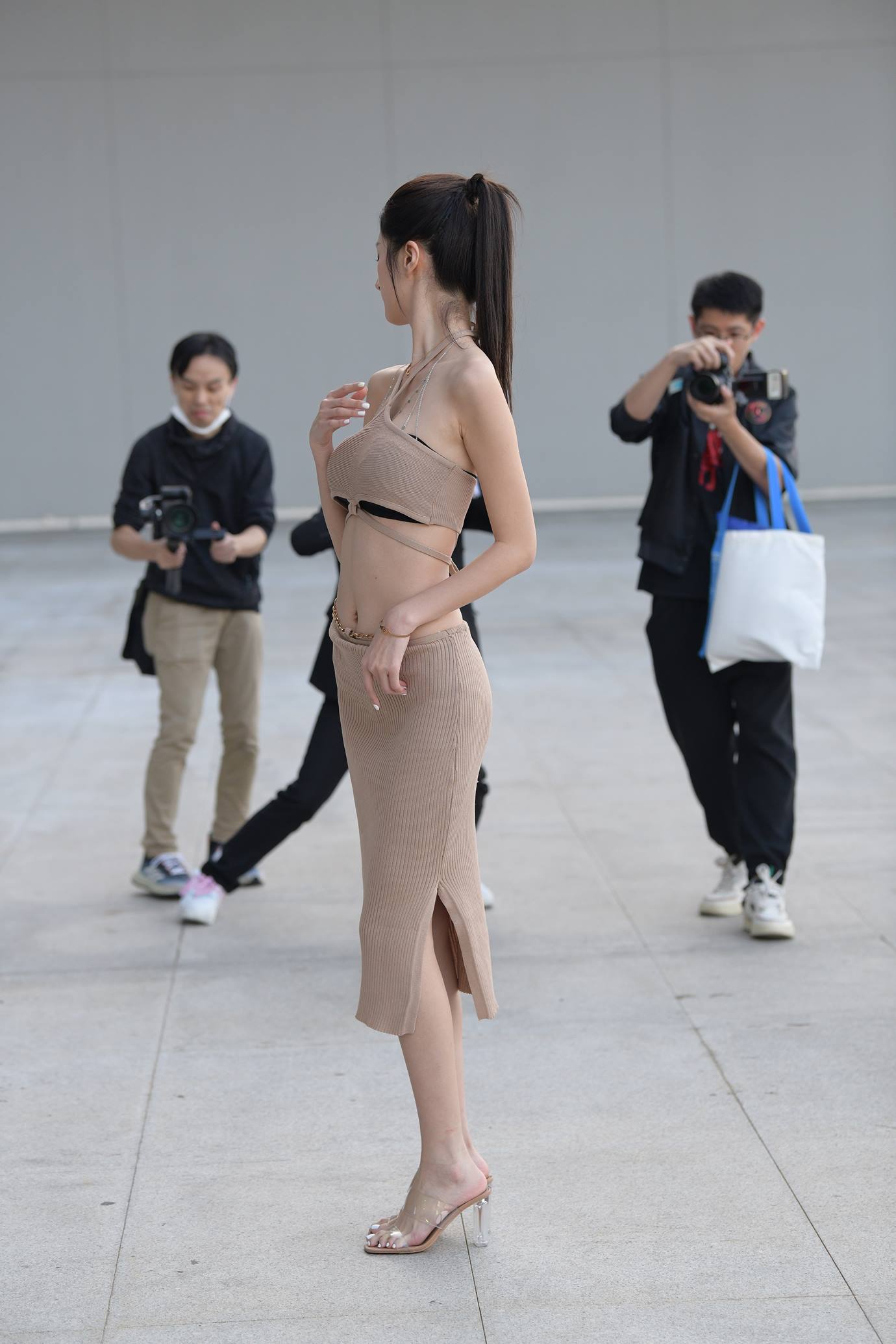 精选街拍作品 NO.5276 针织套装裙[60P/131MB]