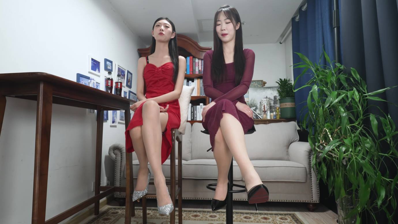 A&F NO.252 Lanlan&Xiaoying-姐妹花包臀裙肉丝高跟挑鞋 第1部[1V/2.34GB]插图3