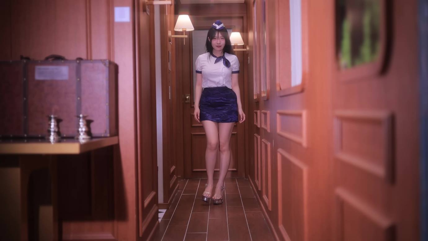 AI Video 045 Stewardess Lookbook Oriental Express ver[4K/1V/698MB]-萌图网