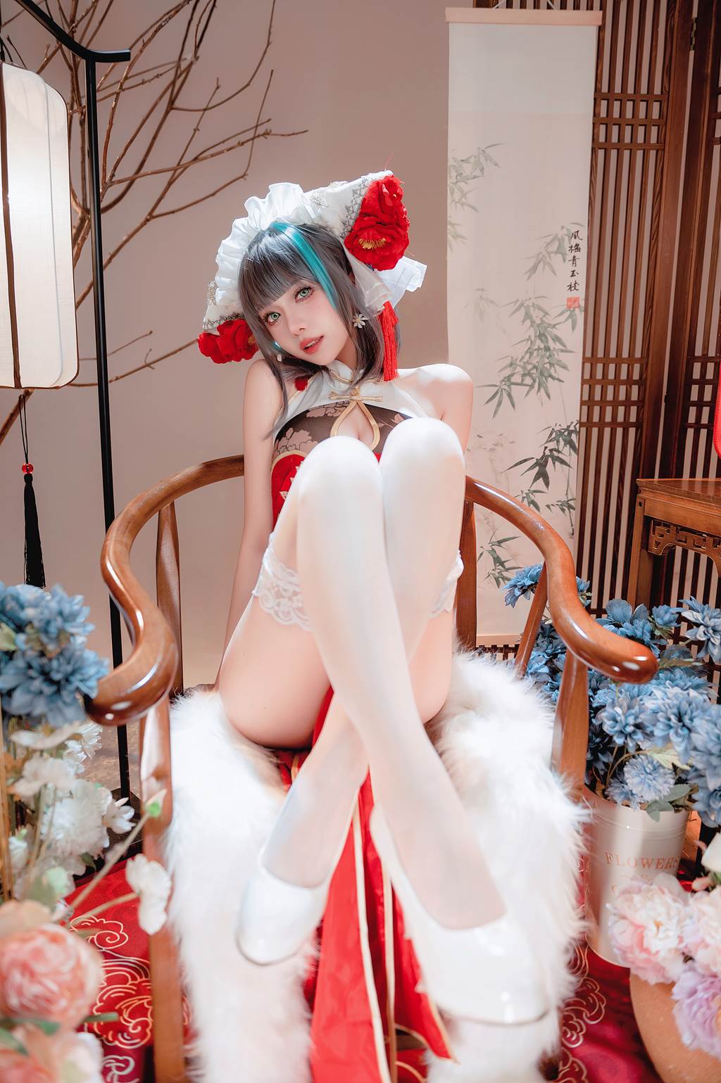 Shika小鹿鹿 - 碧蓝航线 新年柴郡[16P/231MB]