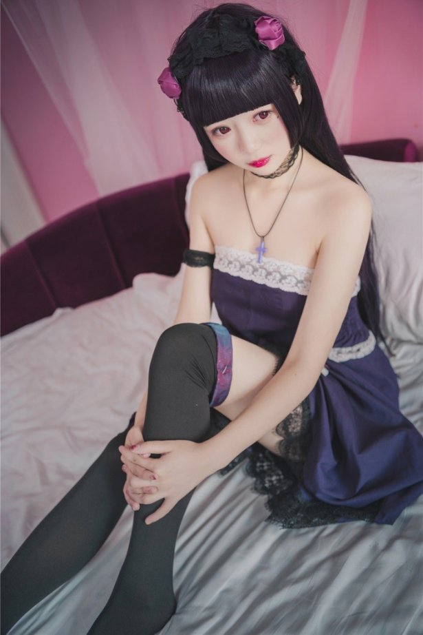 风之领域精品写真@No.203 蕾丝紫衣黑丝少女 [44P/814MB]-萌图网