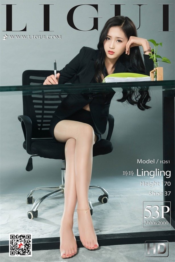 [Ligui丽柜] 2019.08.26 职场气质 Model 玲玲 [53+1P/107MB]-萌图网