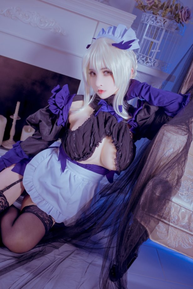 知名动漫Coser@rioko凉凉子 黑枪呆女仆 [26P/1V/328MB]-萌图网
