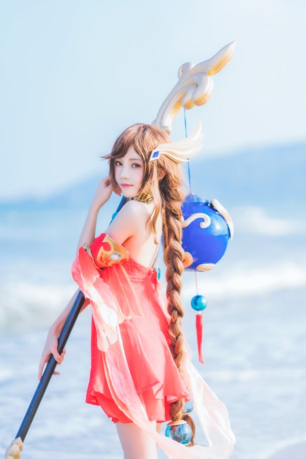 人气Coser@桜桃喵 – 王者荣耀沧海大乔 [26P/367MB]-萌图网