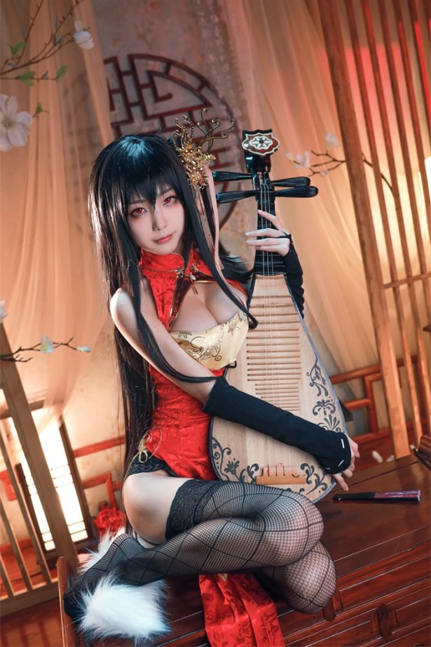 知名动漫博主@水淼aqua-霞之丘诗羽 旗袍 [29P/586MB]-萌图网