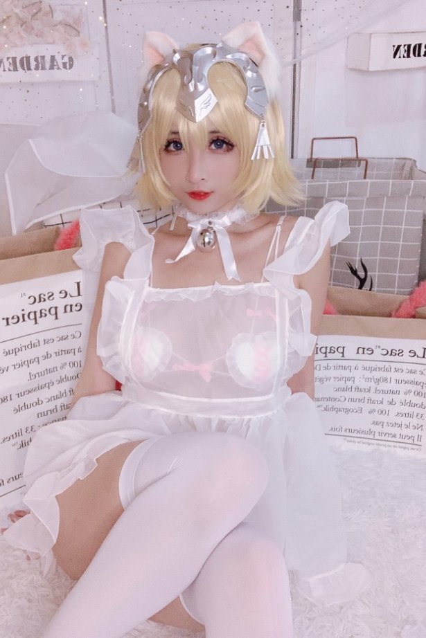 知名动漫Coser@rioko凉凉子 白贞德女仆 [17P/53MB]-萌图网