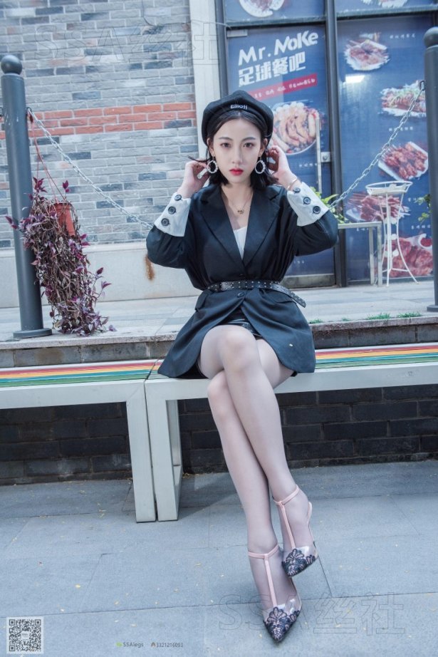 SSA丝社 第056期：大大穿灰丝的一天[99P/172MB]-萌图网