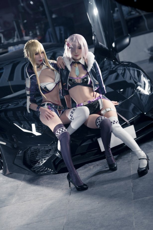 人气动漫Coser@爱老师_PhD 玛修 黑枪呆 同人赛车 [36P/226MB]-萌图网