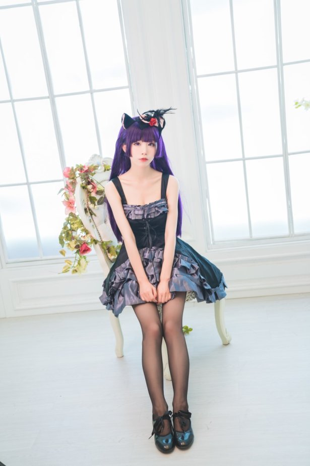 水淼aqua  – 黑猫 冷门小礼服[9P/123M]-萌图网