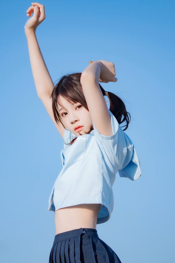 桜桃喵 - 蔚蓝 [33P/607MB]-萌图网