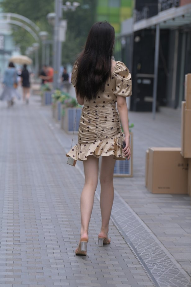 精选街拍作品 NO.1854 一只麋鹿摄影作品 – 斑点包臀裙长腿美女[384P/366MB]-萌图网