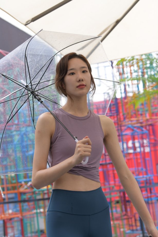 精选街拍作品 NO.2107 一只麋鹿摄影作品 - 蓝色瑜伽裤运动系高挑美女[552P/637MB]-萌图网