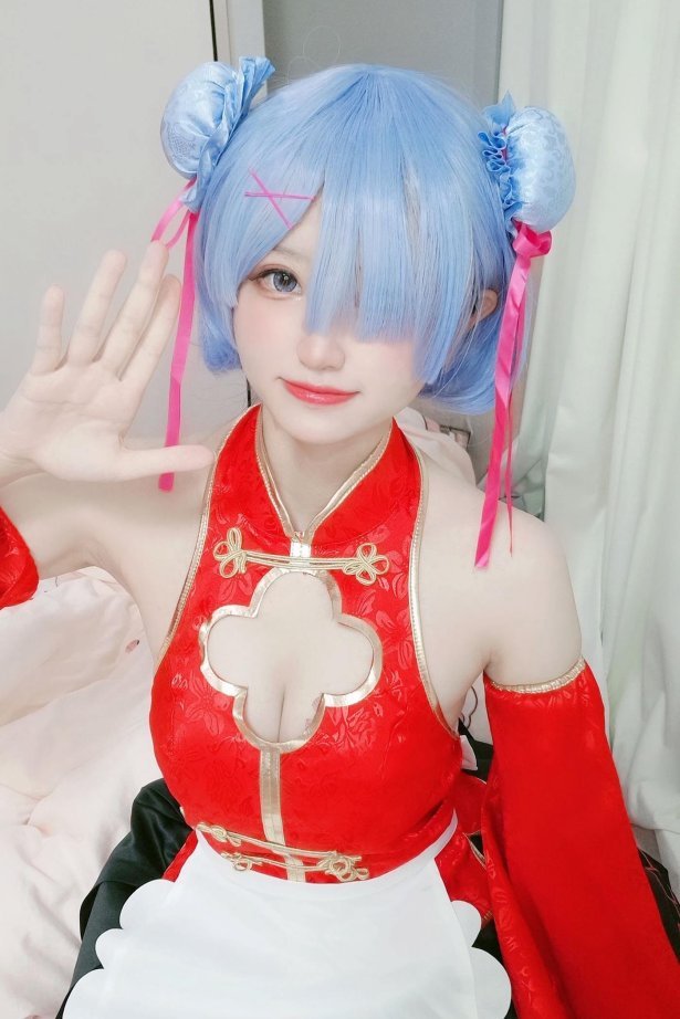 千阳(ちよ) - 蕾姆旗袍[13P/25MB]-萌图网