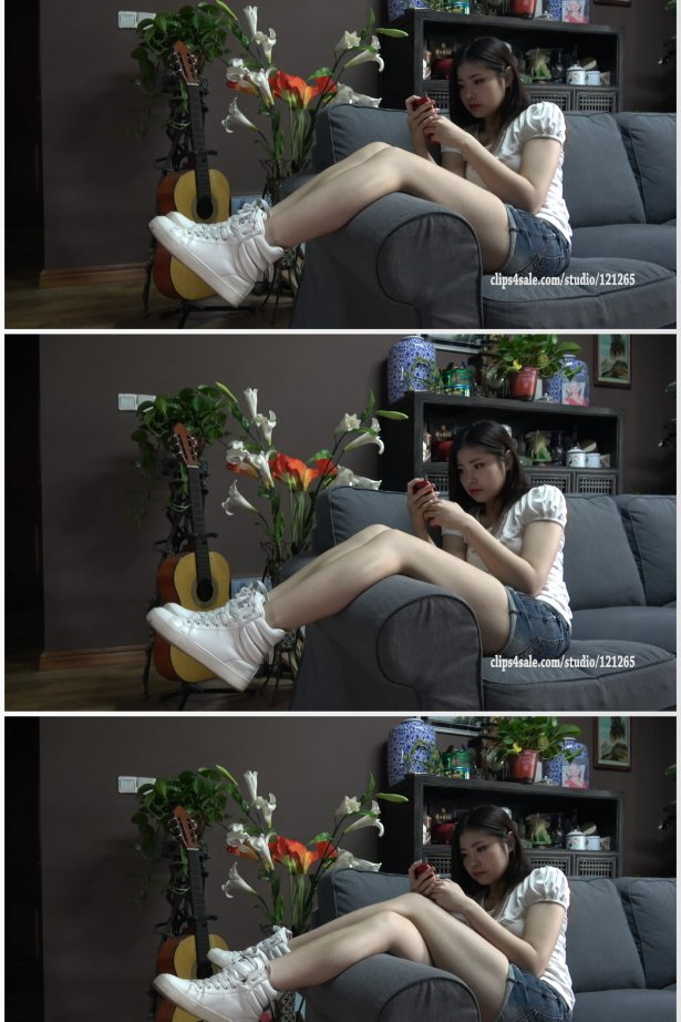 K&M 092-王静的白色袜子和运动鞋（4K）[1V/875M]-萌图网