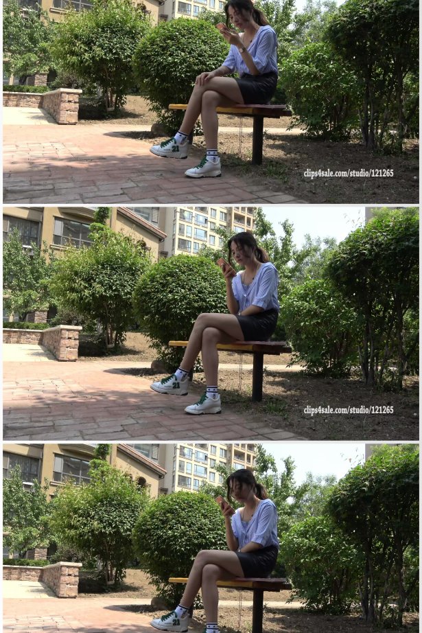 K&M101 - 运动鞋白色脏袜子（4K）[1V/1022M]-萌图网