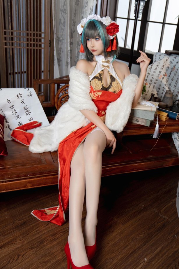 Momoko葵葵 - 柴郡旗袍[29P/197MB]-萌图网