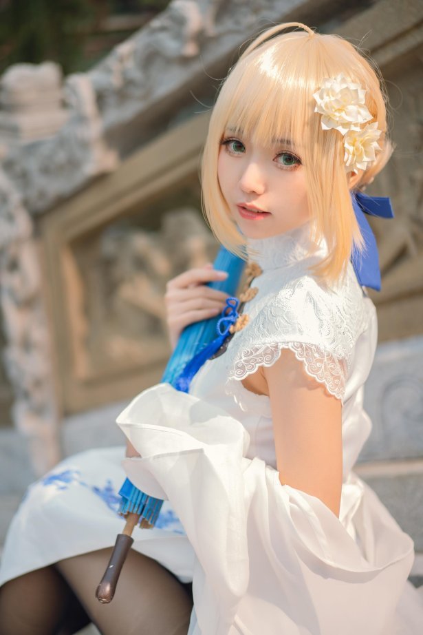 大大卷卷小卷  - FGOsaber 四周年旗袍[15P/99MB]-萌图网