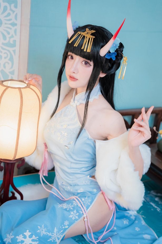 紫氯氯 - 能代 貅 旗袍[18P/27MB]-萌图网