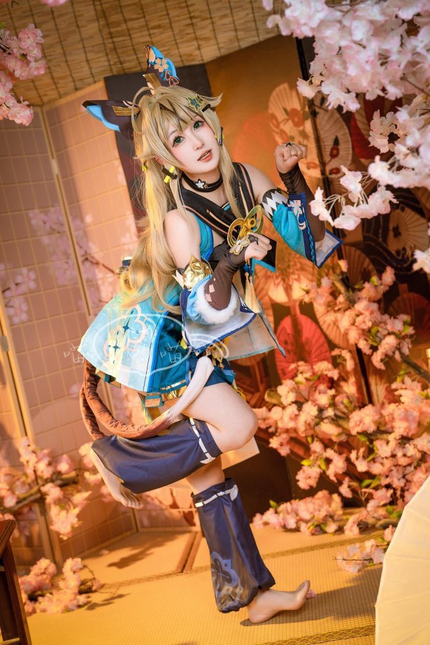 喵喵的喵吖 – 原神猫娘绮良良[15P/88MB]-萌图网