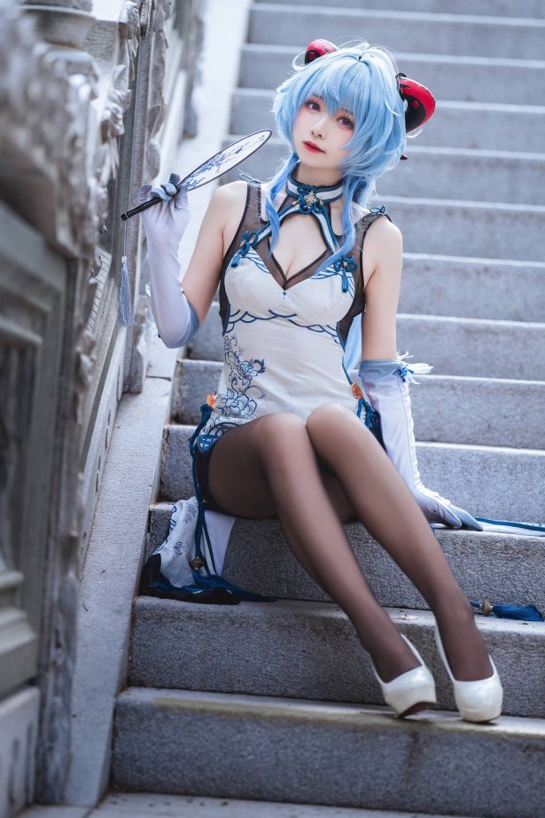 大大卷卷小卷  原神甘雨 旗袍[18P/83M]-萌图网