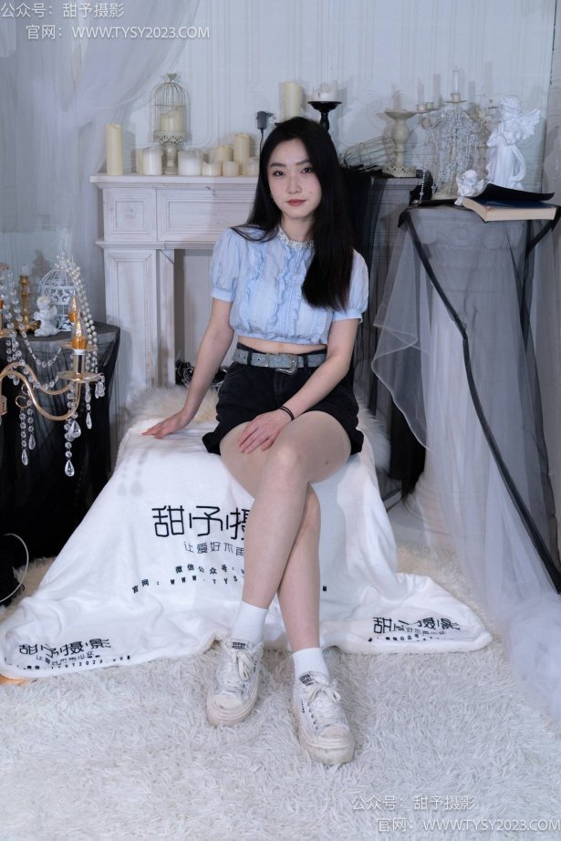 甜予摄影 NO.017 栗栗-板鞋、白棉袜、肉丝[130P/2V/9.91GB]-萌图网