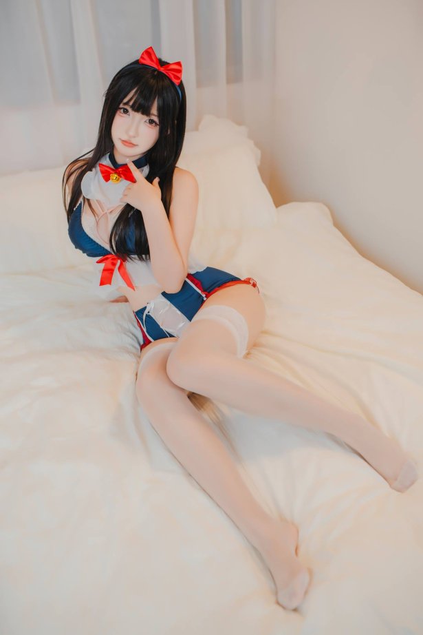 神楽板真冬 – 白丝猫娘[75P/2V/319MB]-萌图网