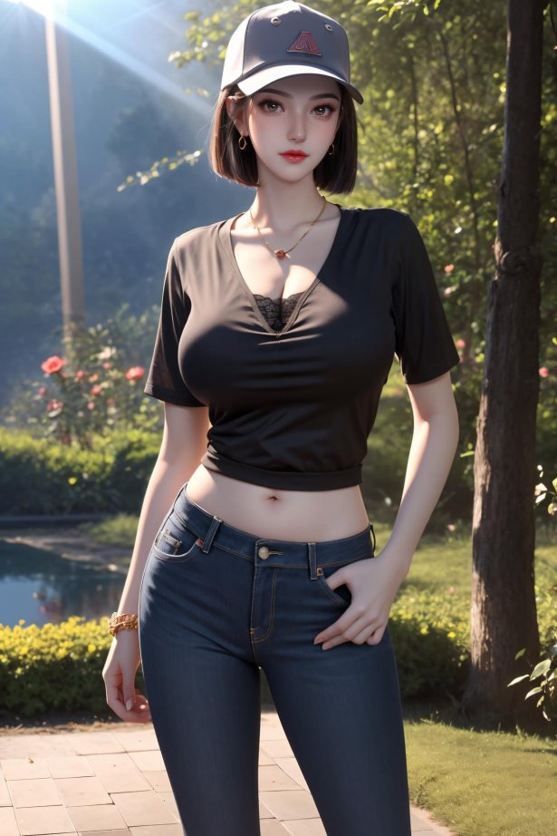 AI绘画 591 杨小瑾牛仔裤[70P/416MB]-萌图网